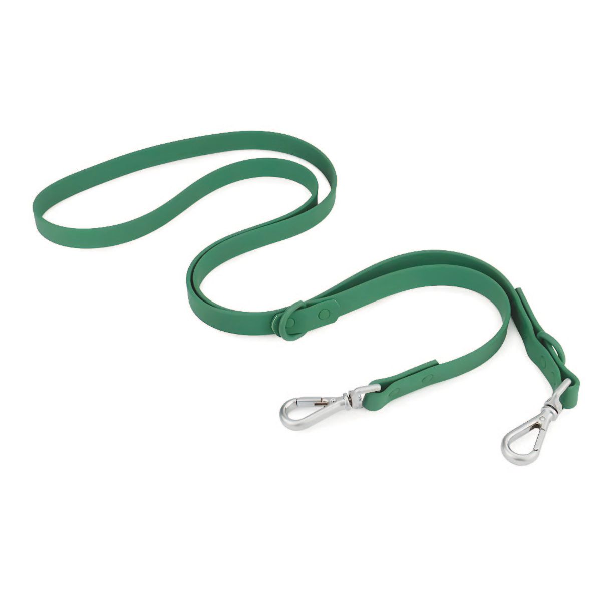 S&T - Correa Para Perros PVC Impermeable Verde - Talla M