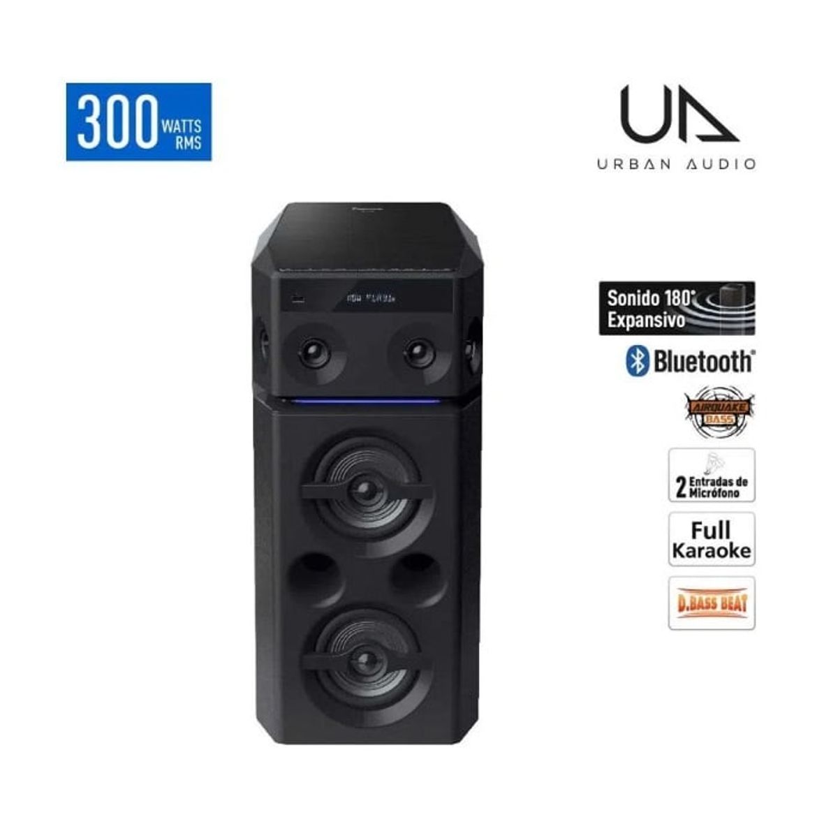 PANASONIC - Equipo de Sonido Panasonic SC-UA30PU-K ONE BOX  300 Watts RMS Negro