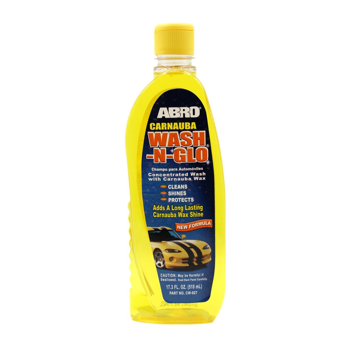 ABRO - ABRO Shampoo Para Autos con Cera Carnauba WASH-N-GLO 510mL