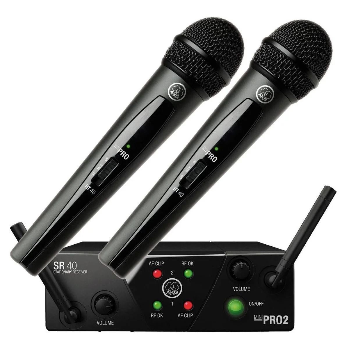 AKG - Microfonos De Mano Inalambrico Akg-set De 2 unidades - Wms40dual