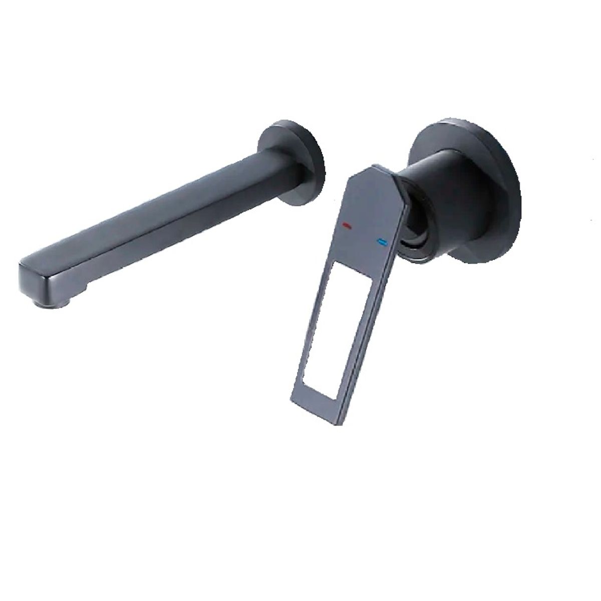 FRATELLI - MEZCLADORA MONOCOMANDO DE LAVATORIO A PARED GRIS