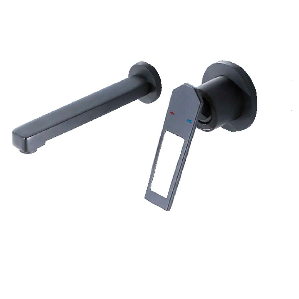 FRATELLI - MEZCLADORA MONOCOMANDO DE LAVATORIO A PARED GRIS