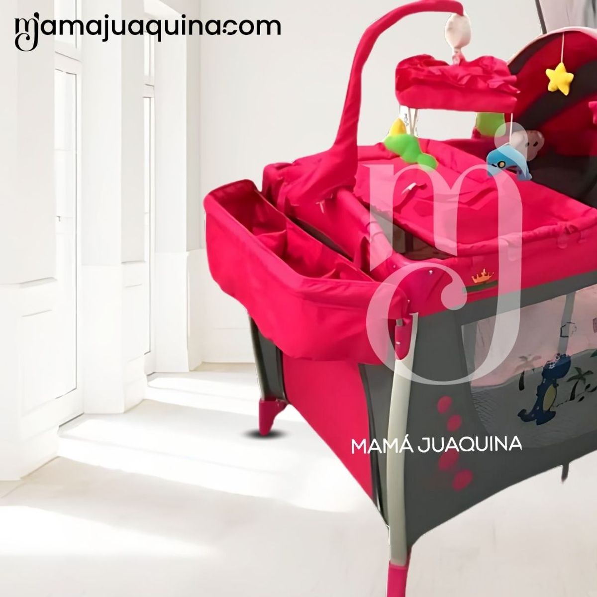 EBABY - Cuna Corral de Lujo «BABY KINGDOM» Edición Limitada Red