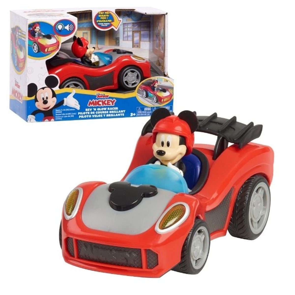 DISNEY - MICKEY MOUSE REV N GLOW VEHICLES - MICKEYS LUCES Y SONIDOS