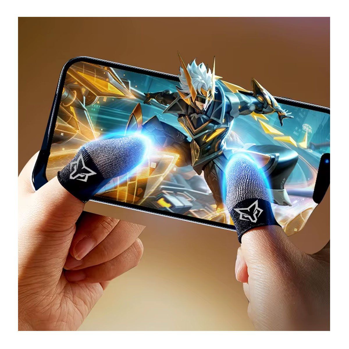 GENERICO - Pack Guantes Dedales x 4 Unidades + Estuche Star Fox