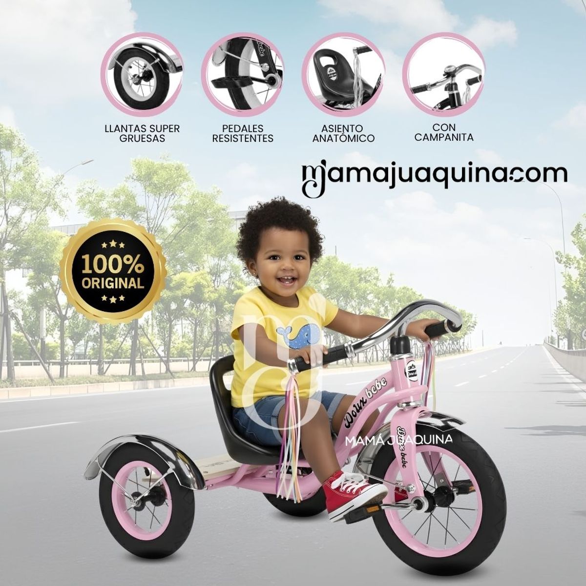 BEAUTIFUL - Triciclo Chavito  «CAKEPOP» Pink