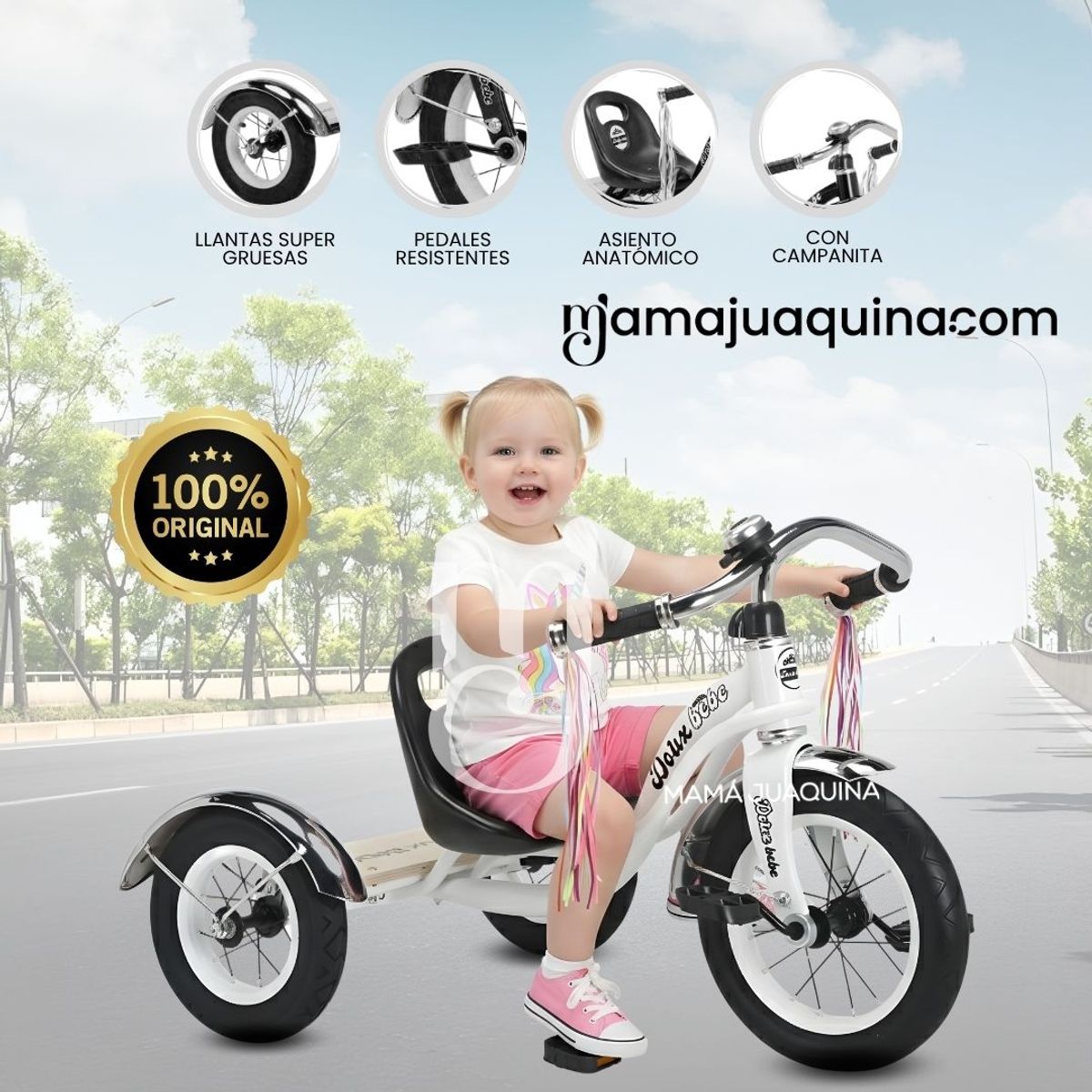 BEAUTIFUL - Triciclo Chavito «CAKEPOP» White