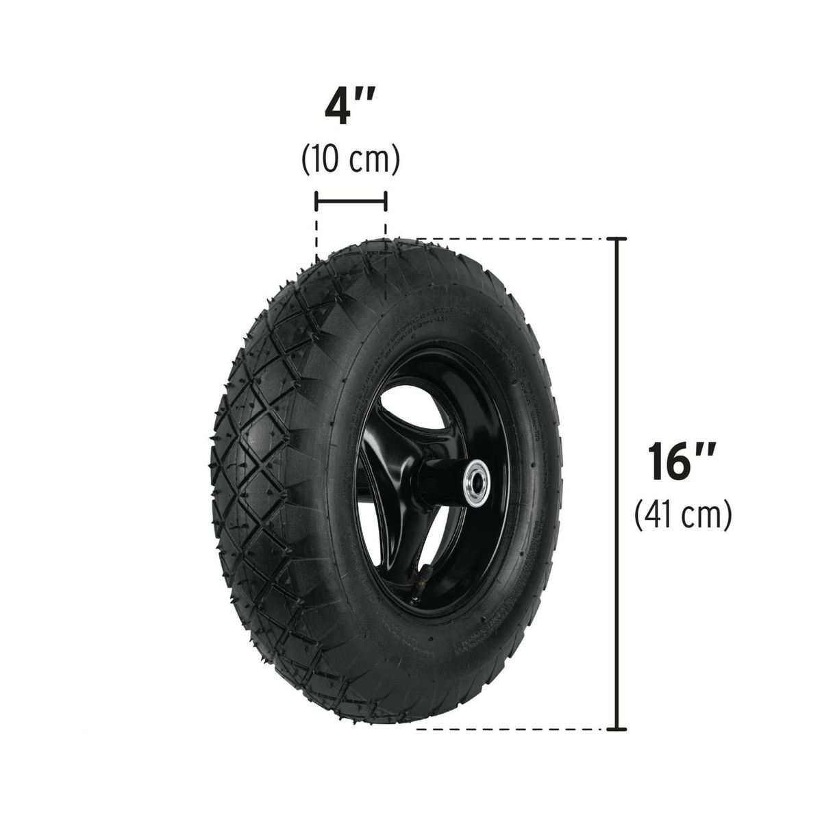 PRETUL - Llanta para carretilla neumatica + accesorios Pretul