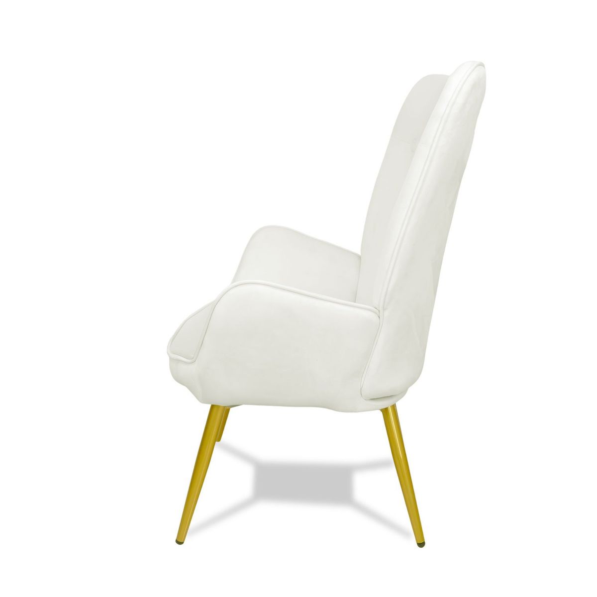 XION - Sillón Decorativo de Franela Blanco 1P - Harmony Xion