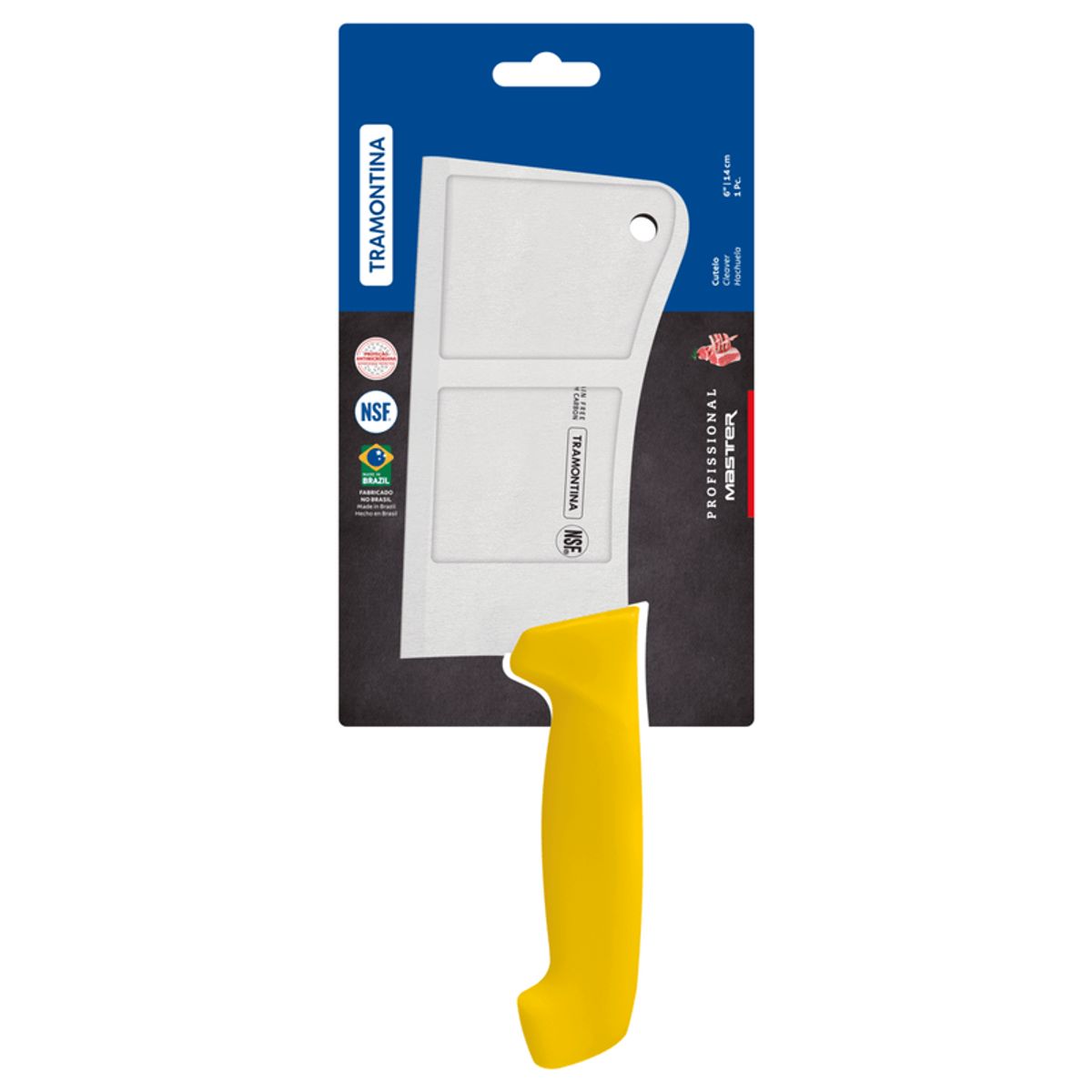 TRAMONTINA - Hachuela Profesional 6  Amarillo 24624156 TRAMONTINA