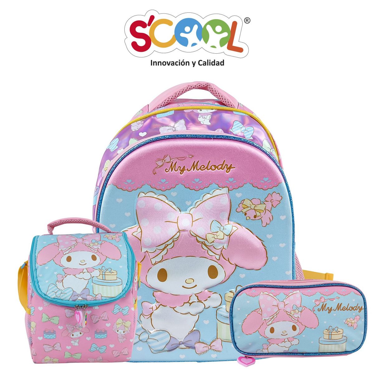 SCOOL - SET MOCHILA TOD SCOOL MAGIC A4 EVA 3D MY MELODY
