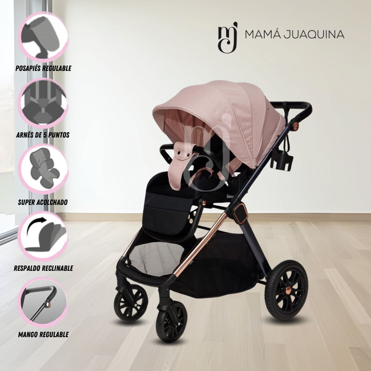 EBABY - Coche de Paseo «MILLENIAM» Edición Limitada Pink