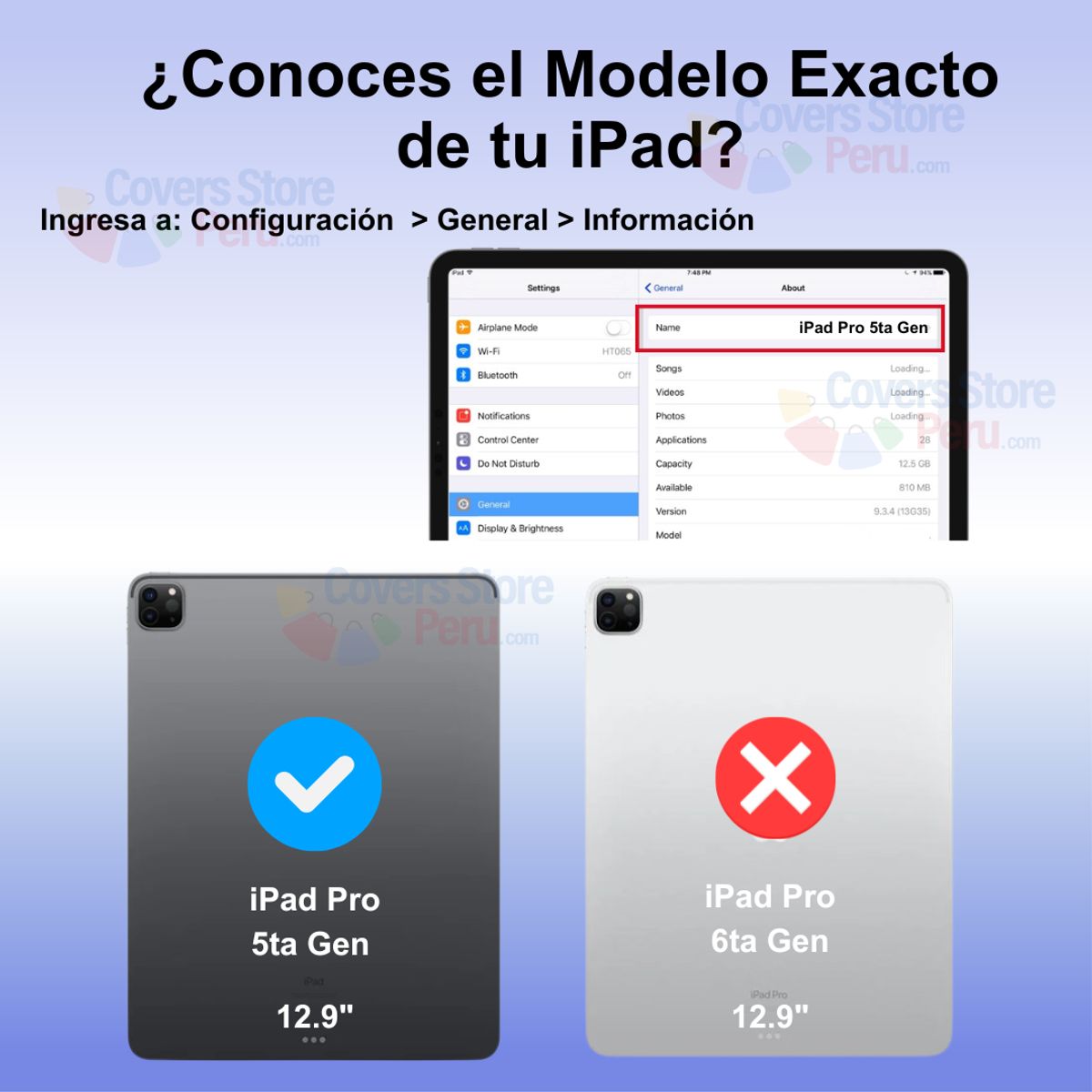 GENERICO - Funda con Teclado Touch para iPad Pro 5ta Gen 129 Negro Resistente
