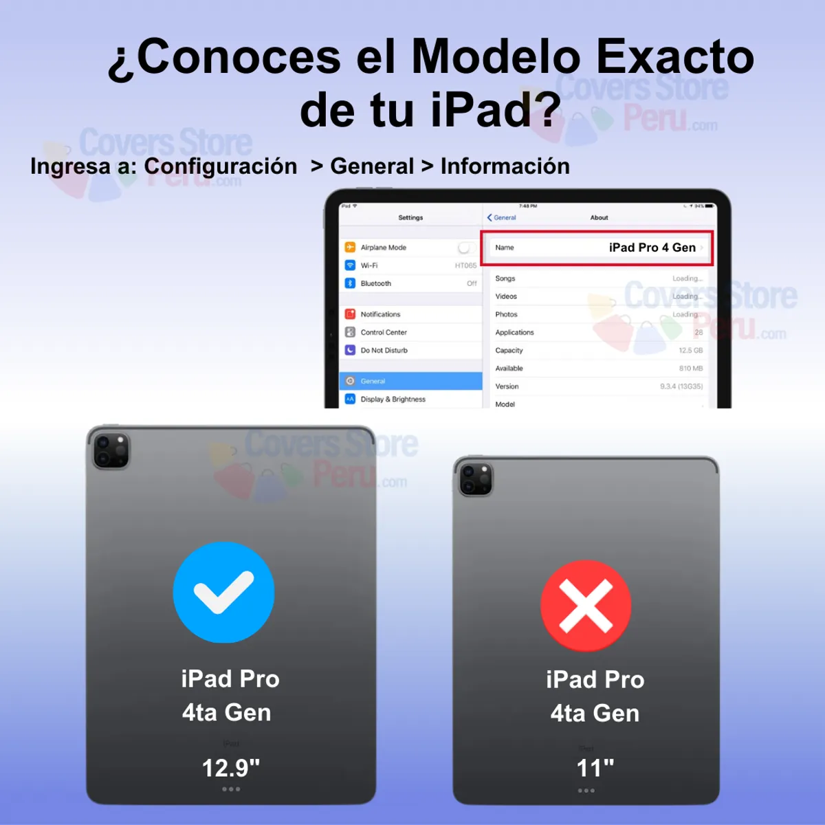 GENERICO - Funda con Teclado Touch para iPad Pro 4ta Gen 129 Azul Resistente