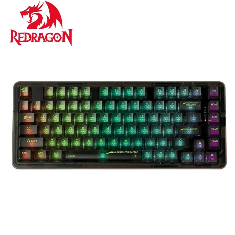 REDRAGON - Teclado Redragon ELF PRO Black K649CTB RGB-PRO Wireless English