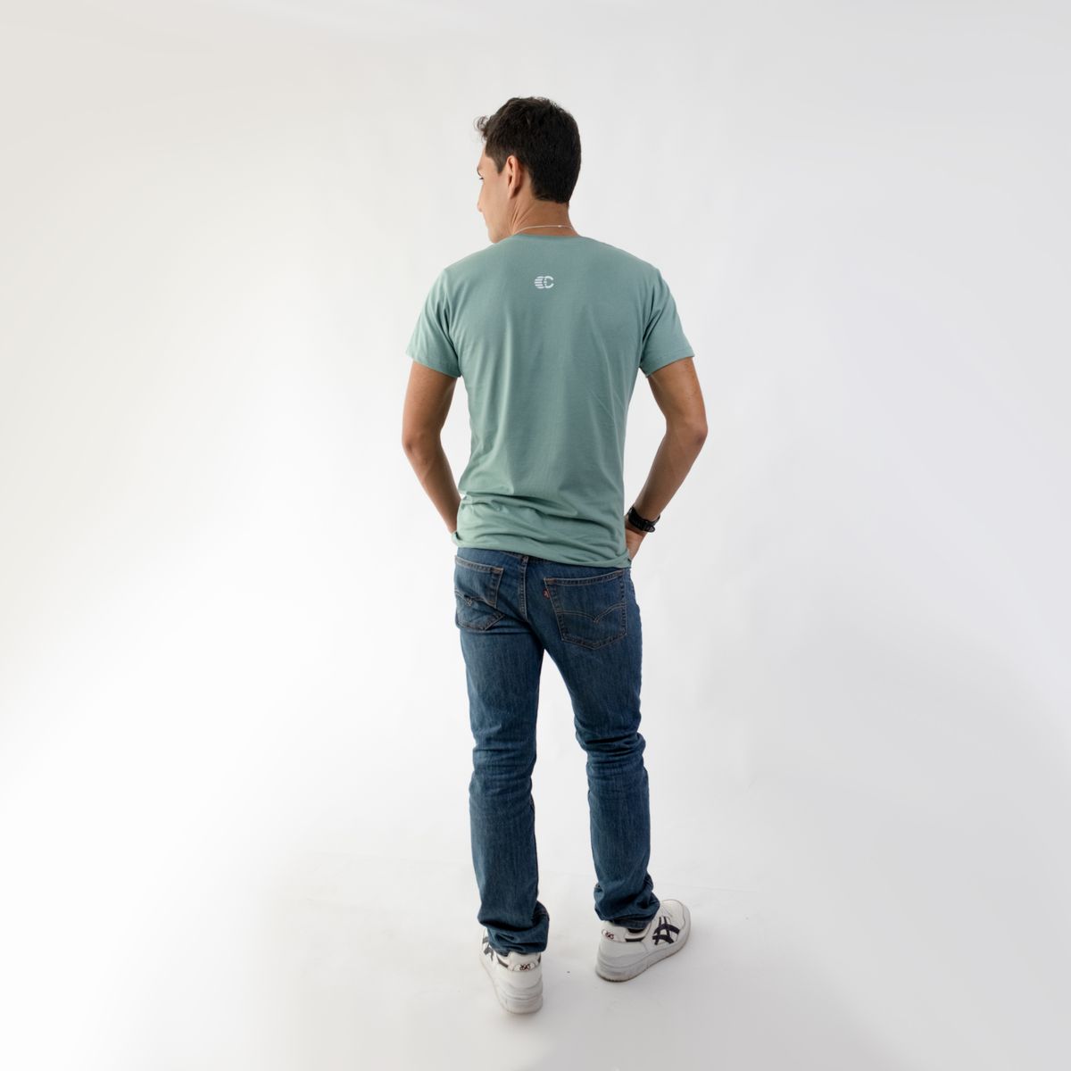 CINCO AM - CAMISETA LIFESTYLE MAN AQUA RUNNER  CINCO AM