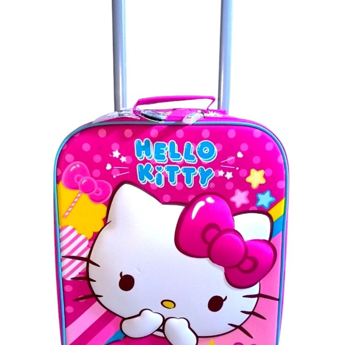 SCOOL - Mochila, lonchera y cartuchera 3 en 1 con ruedas diseño: Hello Kitty
