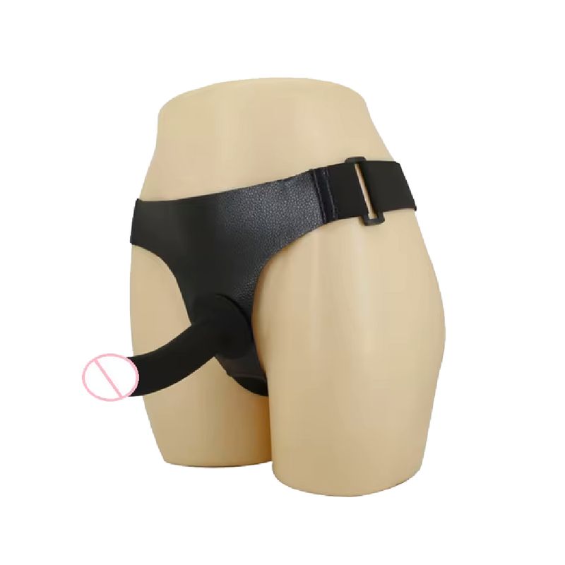 DR PINKY - Arnes Con Correa Ajustable Y Dildo Consolador Negro 16.8 X 3.8cm