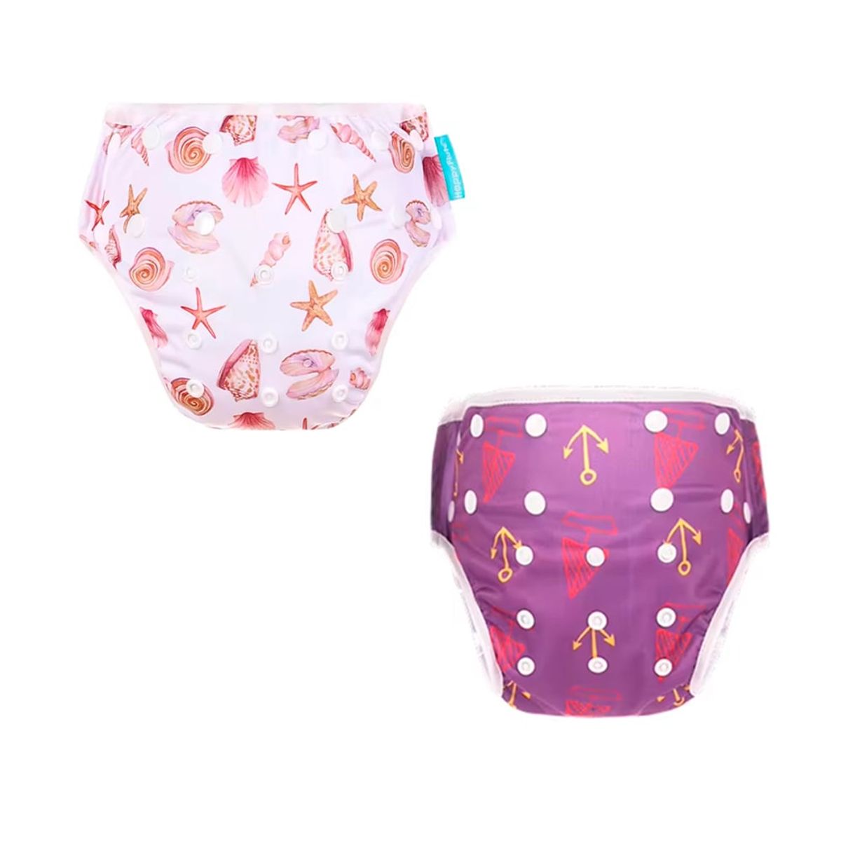 GENERICO - Pañal de Natación Piscina Happy Flute Unitalla Pack x 2 Unid