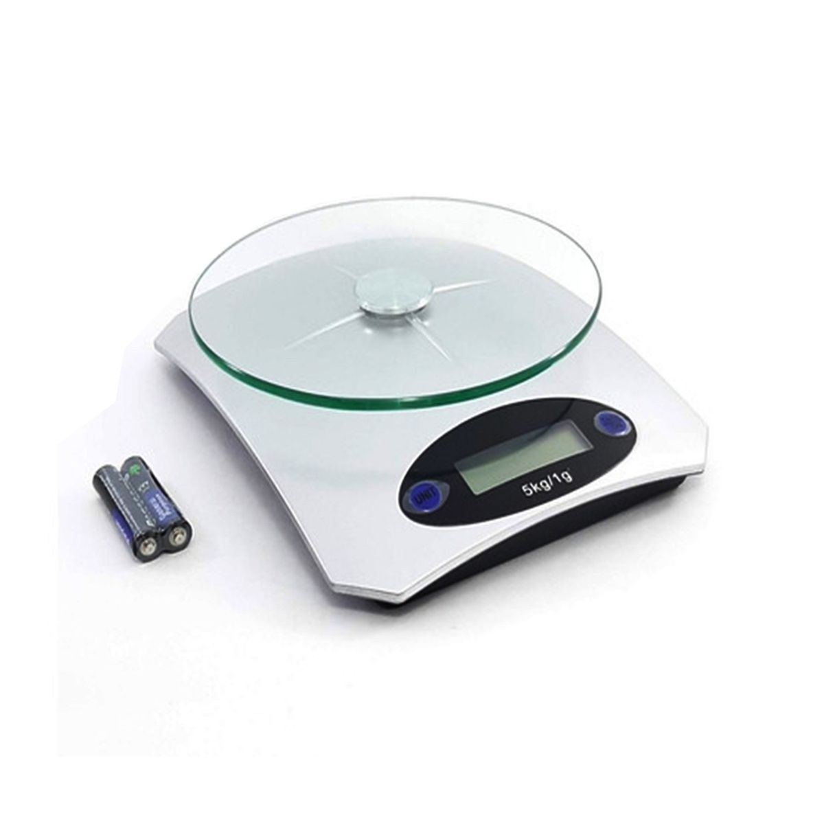 GENERICO - Balanza Gramera 5 kg a 1 gr con Vidrio Templado