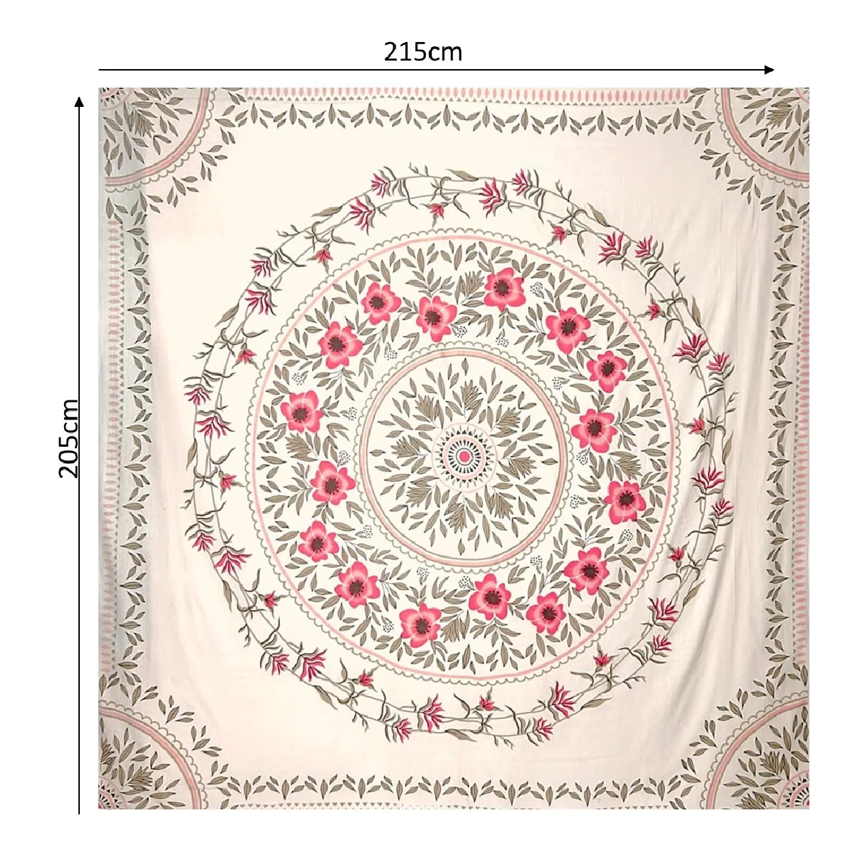 MAGE DISTRIBUTION - Mandala Manta Sábana para Picnik o Playa Kapala de Algodón