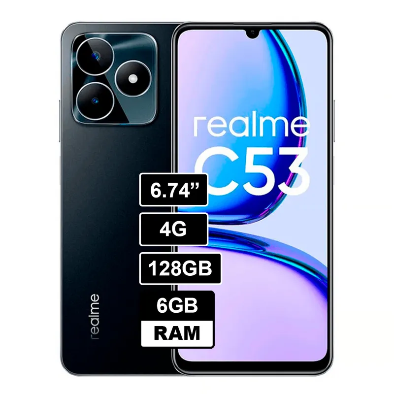 REALME - Celular Realme C53 6GB 128GB Negro