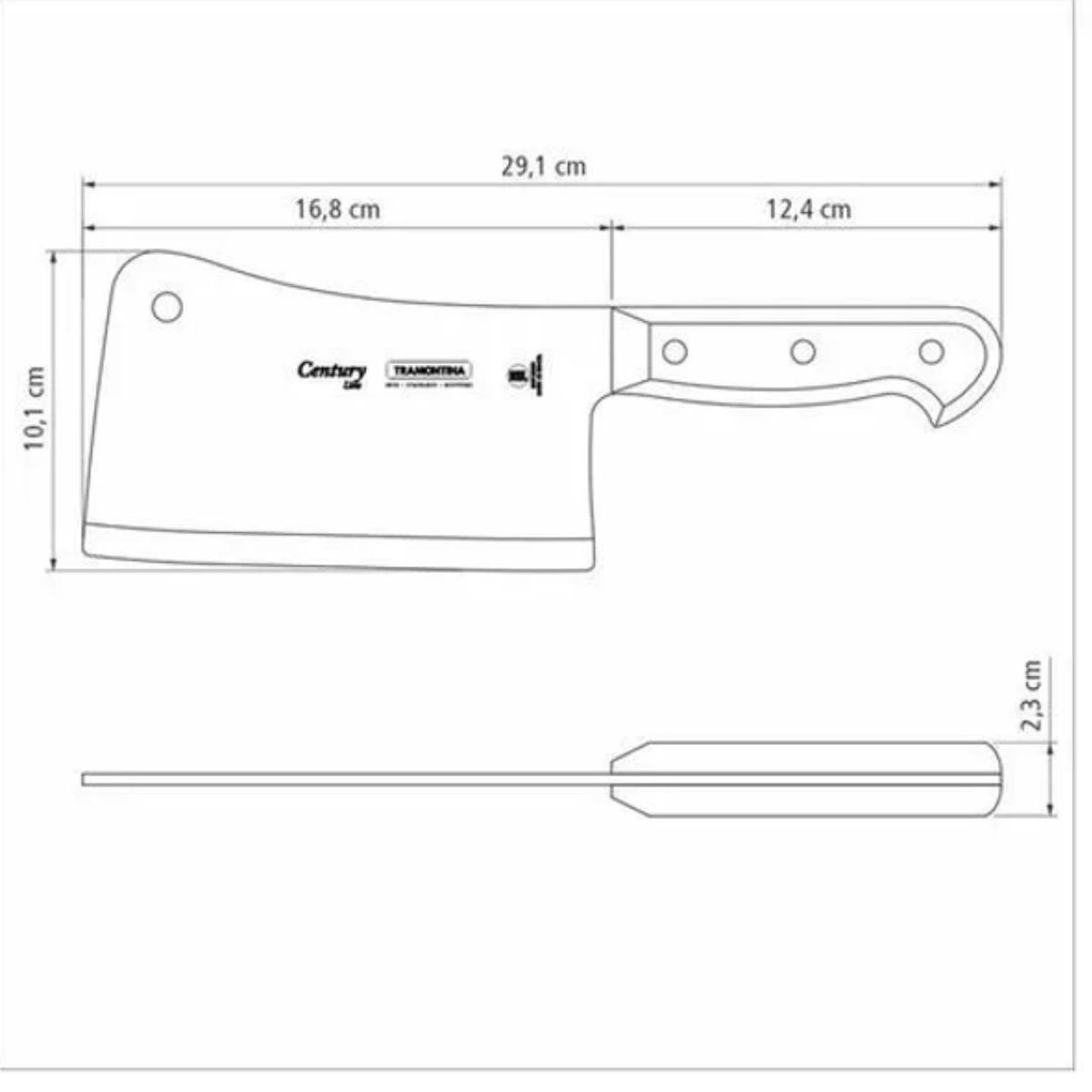 TRAMONTINA - Hacha Cocina 6 Century 24014006