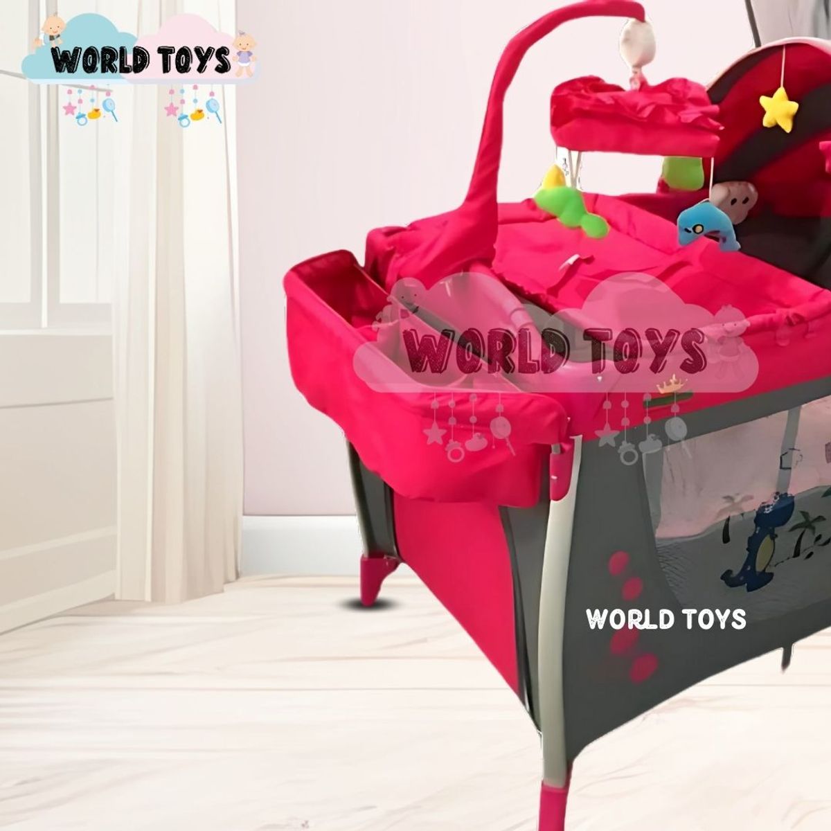 EBABY - Cuna Corral de Lujo «BABY KINGDOM» Edición Limitada Red