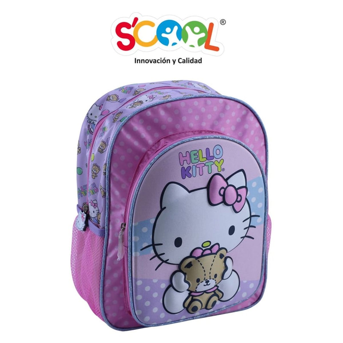 SCOOL - MOCHILA SCOOL KIDS A4 HELLO KITTY