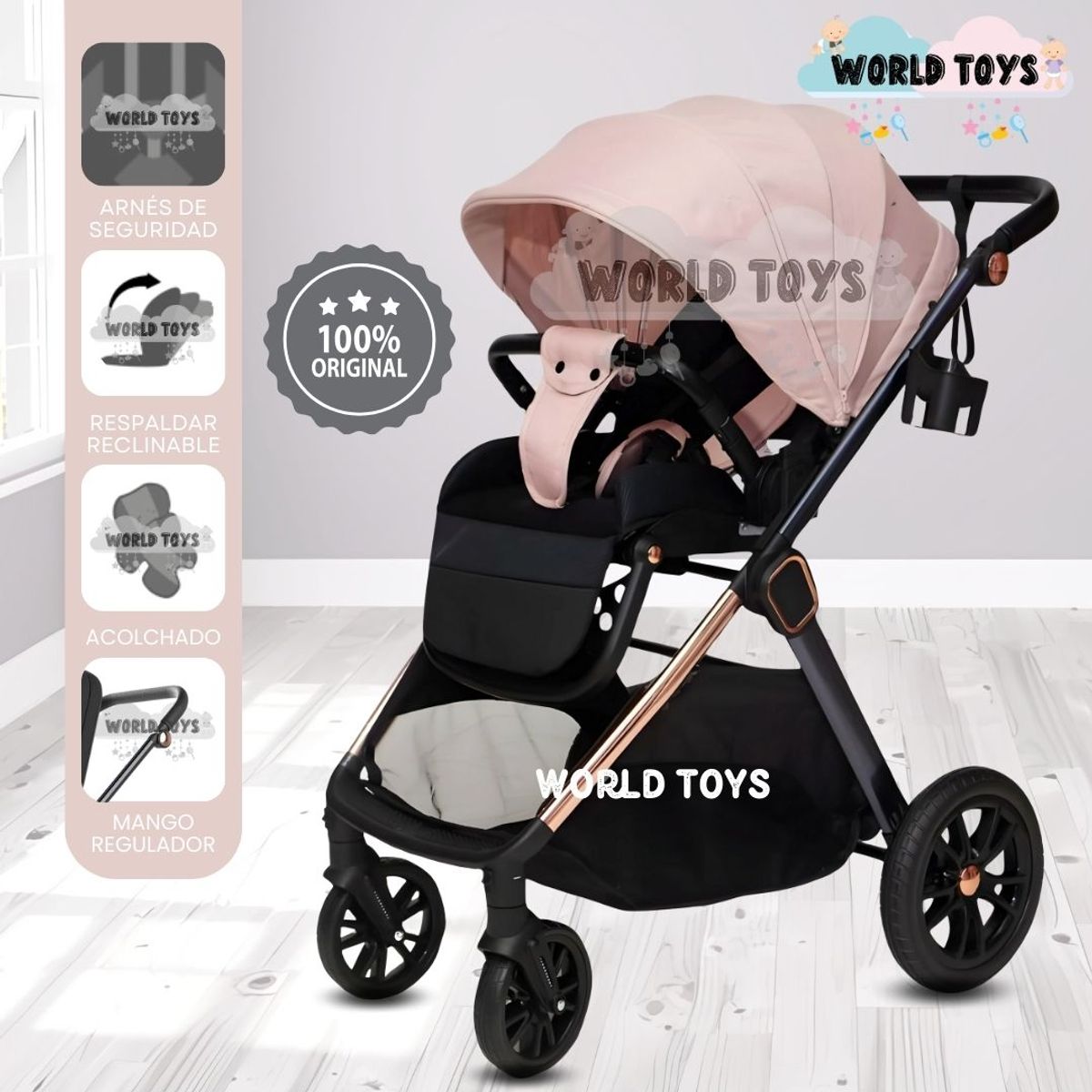 EBABY - Coche de Paseo «MILLENIAM» Edición Limitada Pink