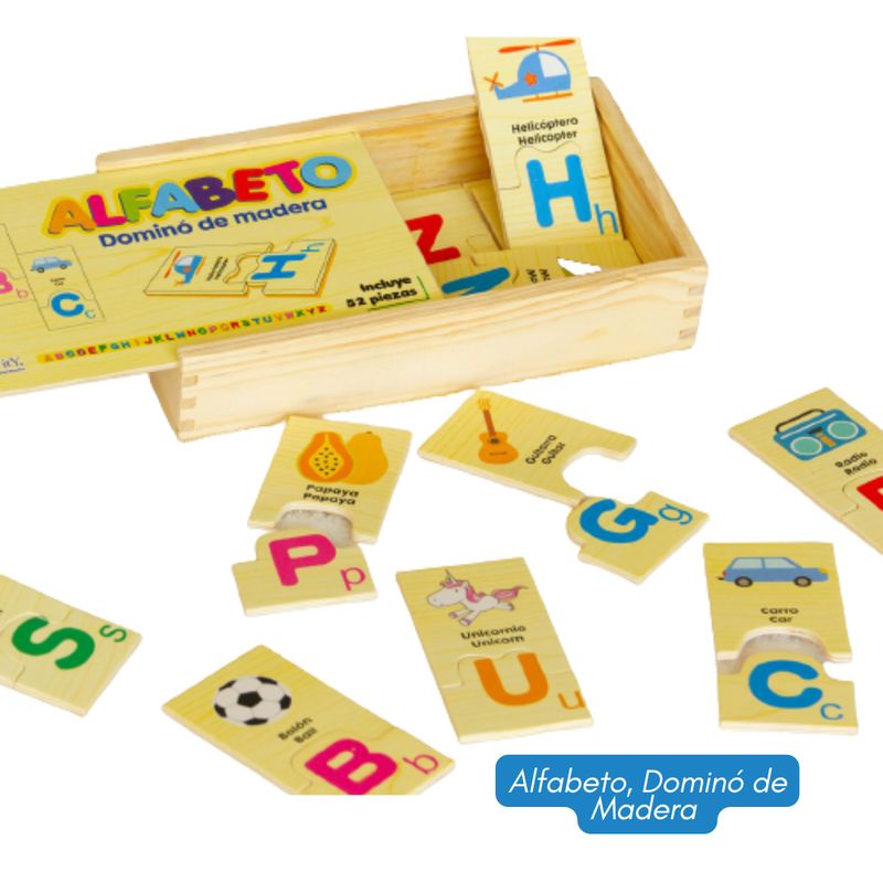 GENERICO - DOMINO ALFABETO EN MADERA