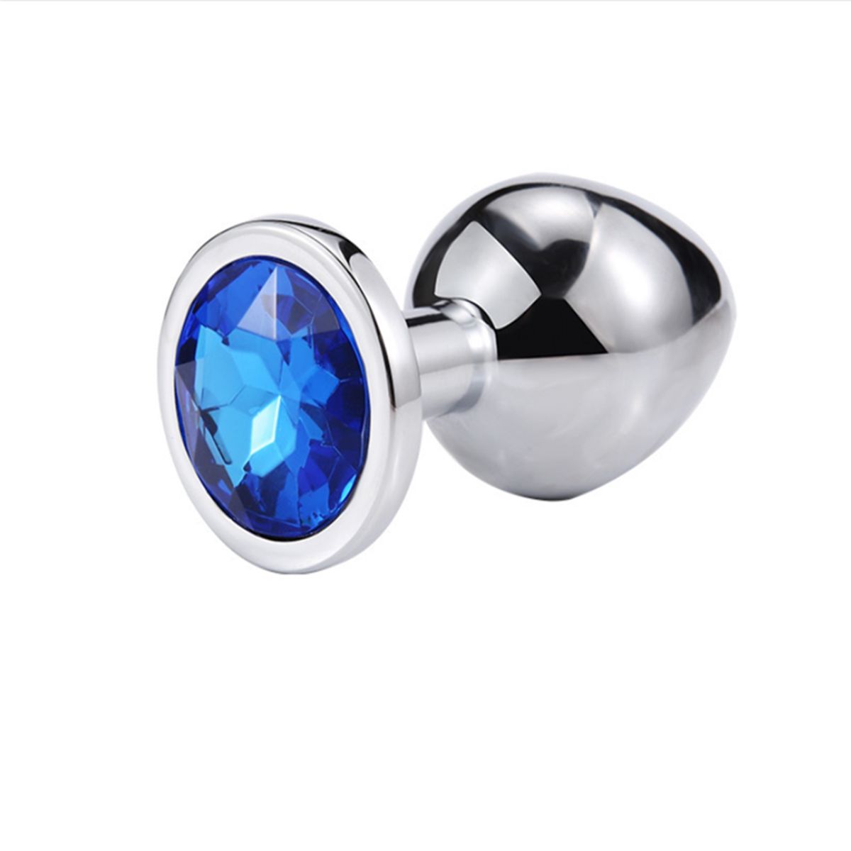 GENERICO - Plug Anal en Talla L con Cristal Azul