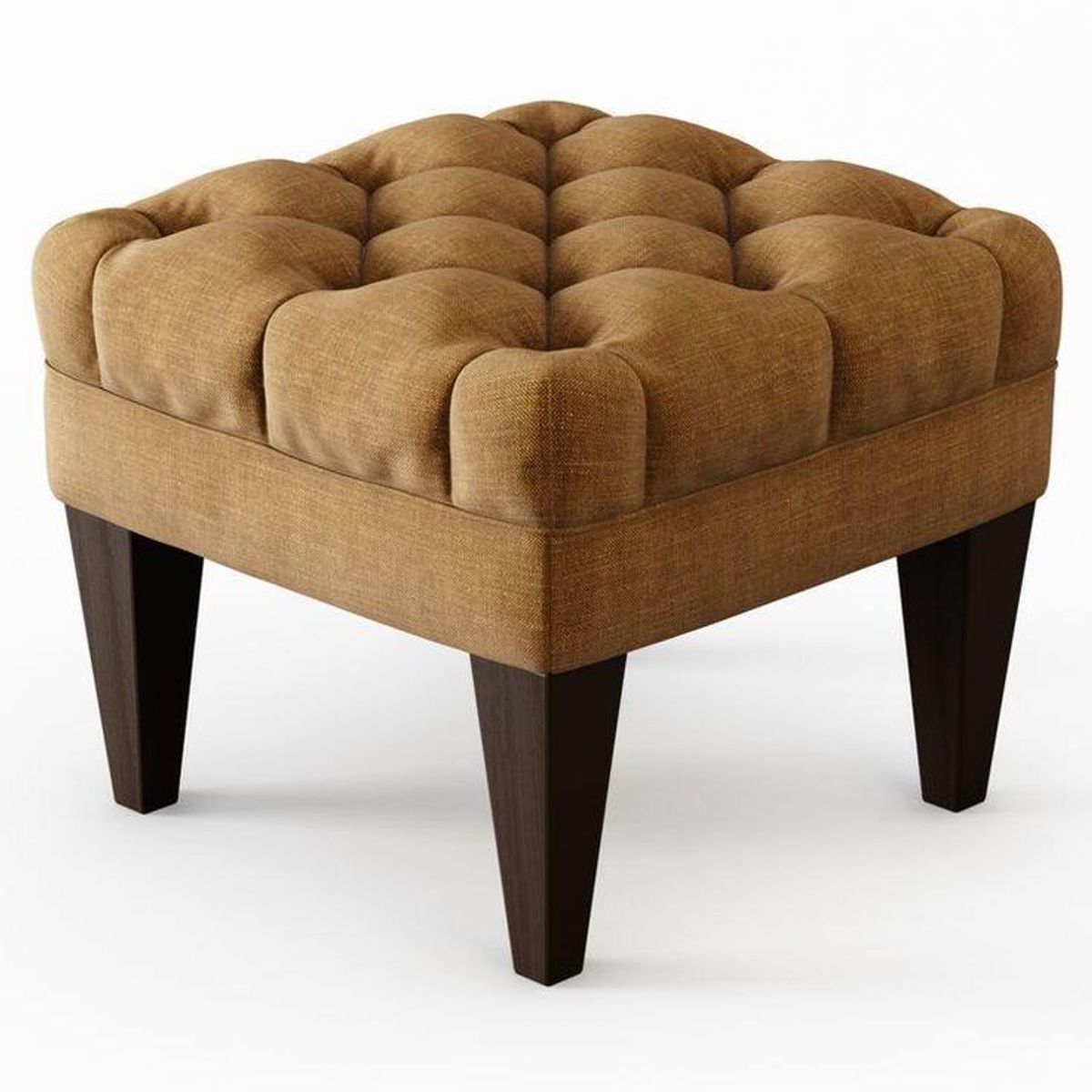 GENERICO - Puf Capitone Jeremias Rectangular - Marron