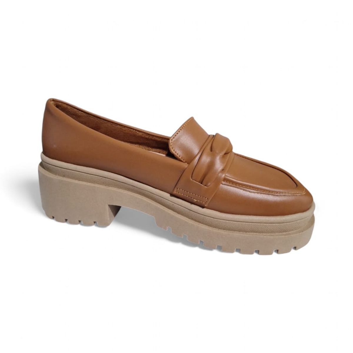 GENERICO - Mocasin Mujer Yomar Casual Taco 4 Cm Color Caramelo