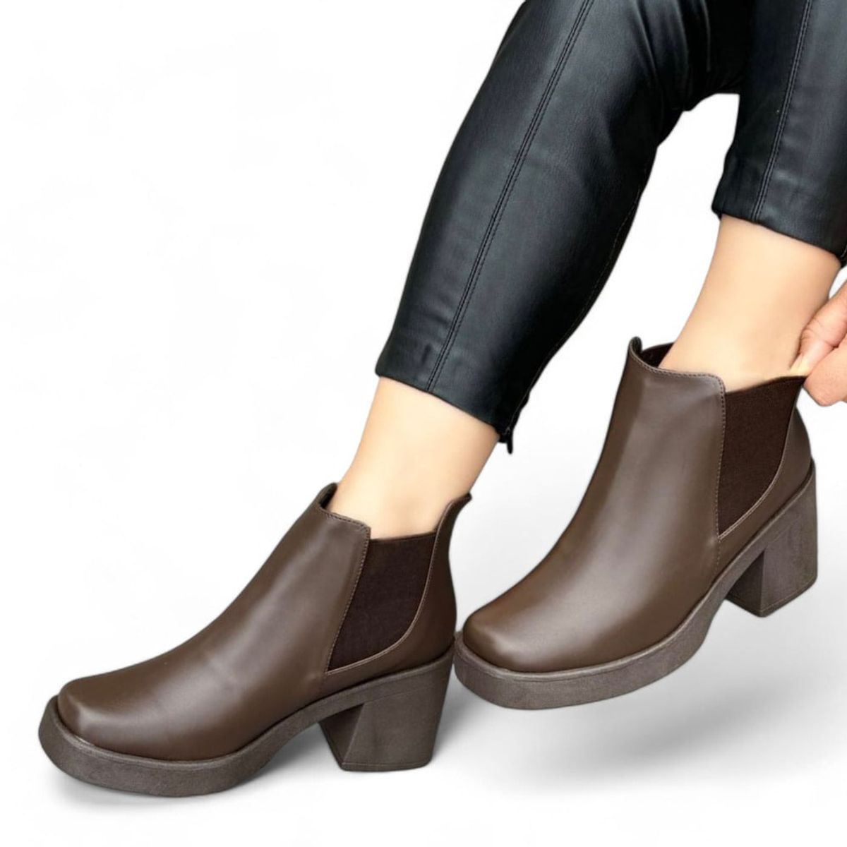 GENERICO - Botin mujer encanto otoñal 1015L-65 color marron
