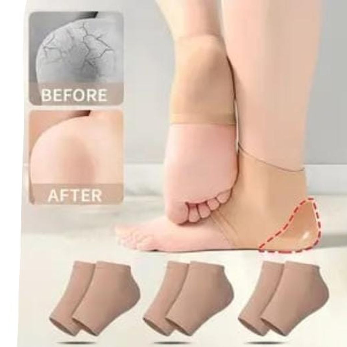 GENERICO - Calcetines hidratantes de Gel de silicona