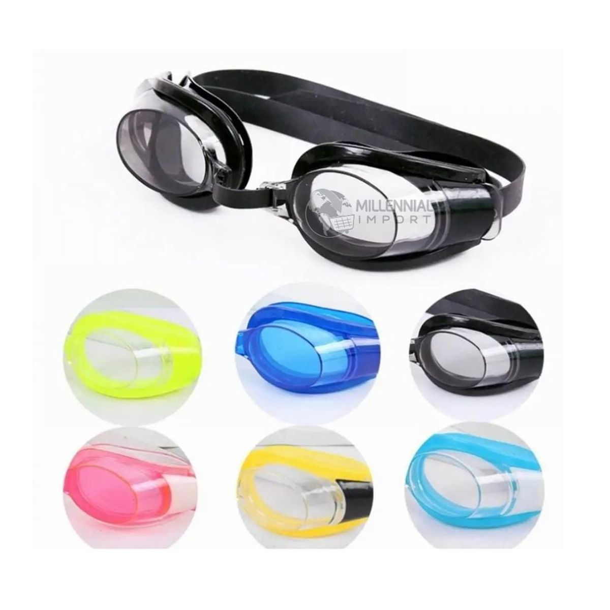 GENERICO - Lentes de Natación para Niños incluye Tapones de Oídos