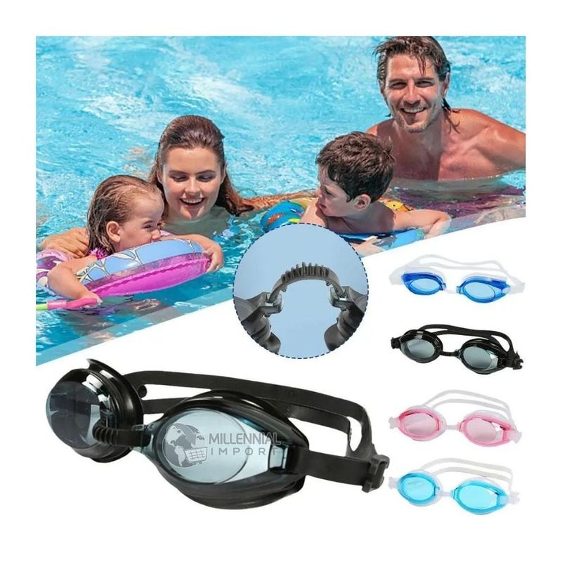 GENERICO - Pack por 02 Gafas de Natación con Tapones de Oídos