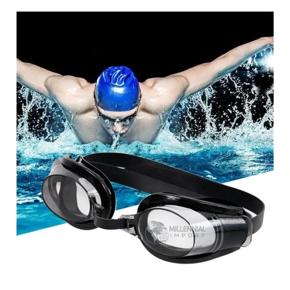 GENERICO - Lentes de Natación para Principiantes Color Variado