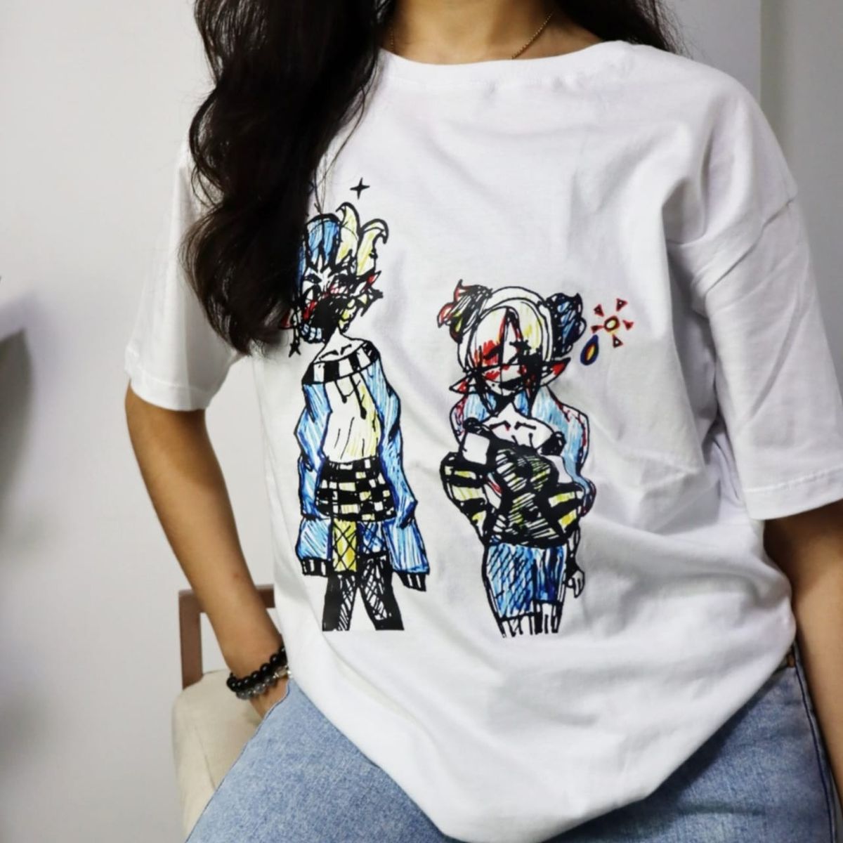 PURPLE LINE - Polo  estampado Mujer