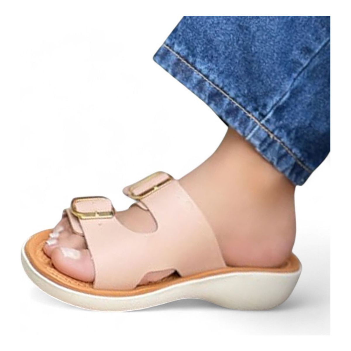 GENERICO - Sandalia Mujer Taco 2 Cm 5Coco-40 Color Rosa