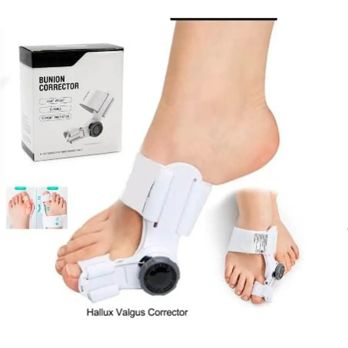 GENERICO - Ortopédica Antideslizante Ajustable para Juanetes