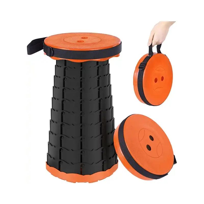 GENERICO - Banco Plegable Camping Naranja