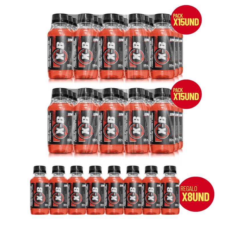 UNIVERSE NUTRITION - XB 2 PACKS 30 UNIDADES GUARANÁ + 08 UNIDADES XB DE REGALO!