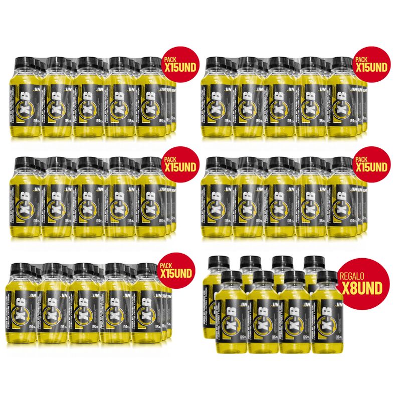 UNIVERSE NUTRITION - XB 5 PACKS 75 UNIDADES PIÑA + 08 UNIDADES XB DE REGALO