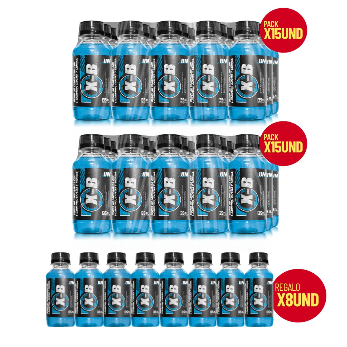 UNIVERSE NUTRITION - XB 2 PACKS 30 UNIDADES BLUBERRY+ 08 UNIDADES XB DE REGALO