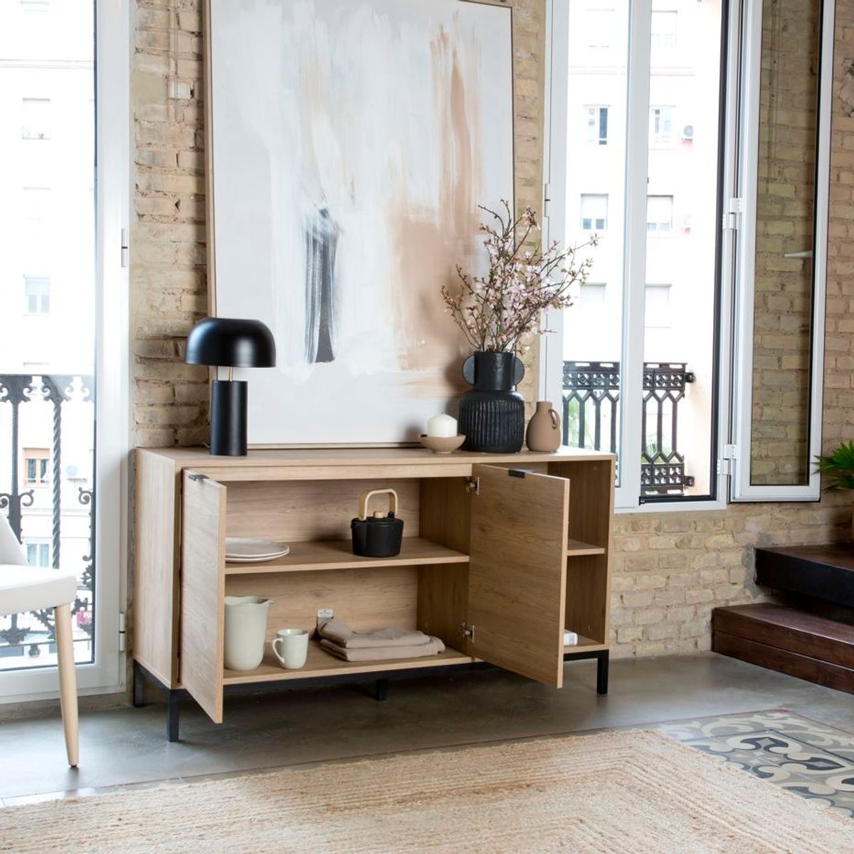 NACION MUEBLES - APARADOR RICCSIA COLOR DUNA NM