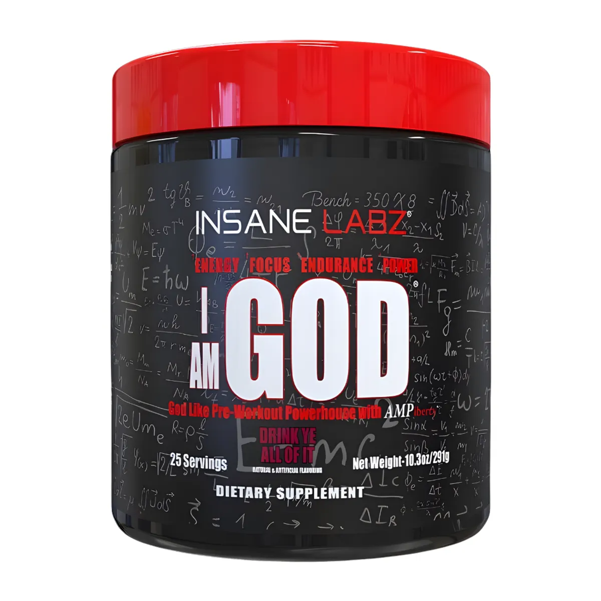 INSANE LABZ - Pre-entreno Insane Labz - I'am God 25 Servicios / Drink Ye All Of It
