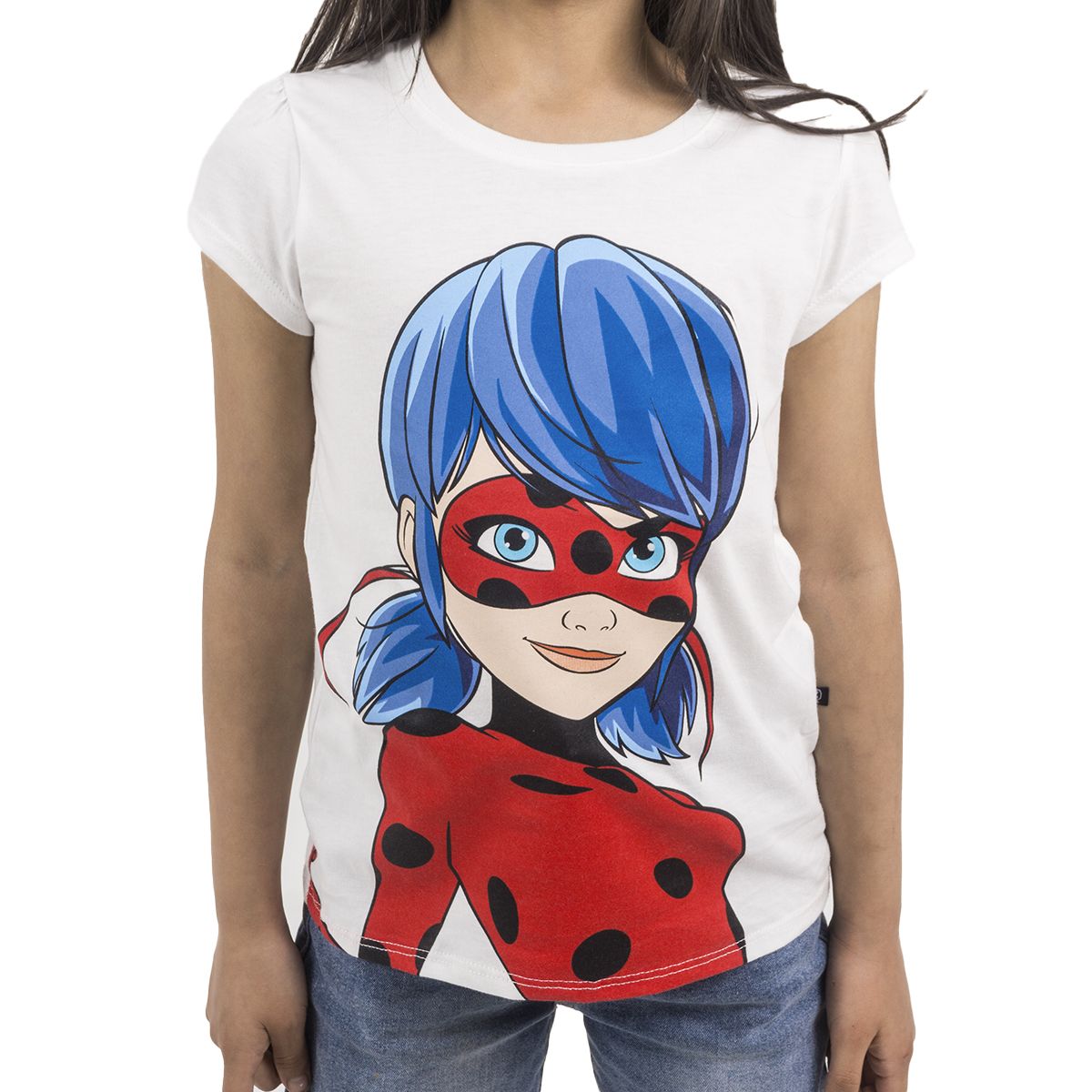MIRACULOUS - Polo Manga Corta Niña Ladybug Algodón Color Marfil