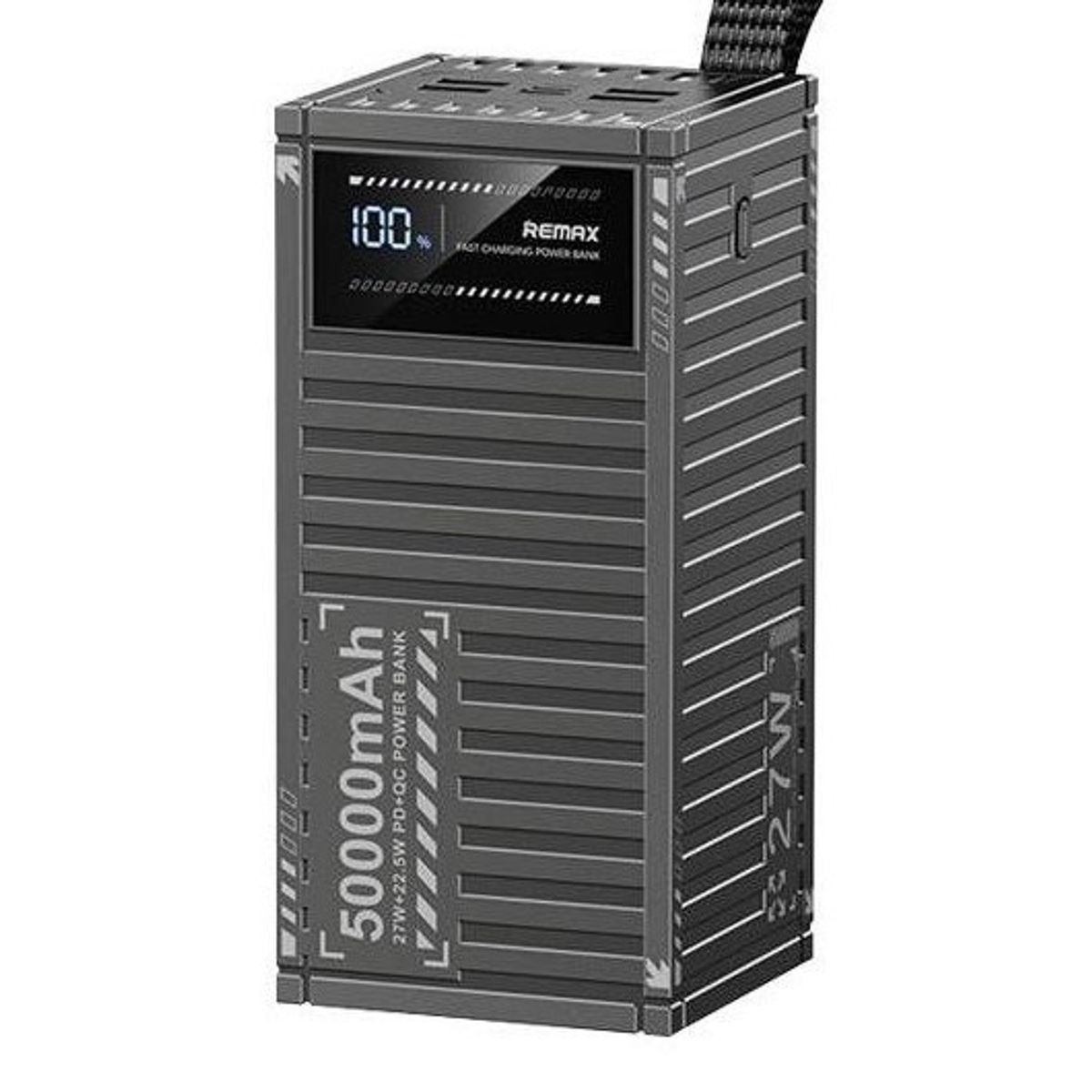 REMAX - Power Bank 50000 Remax Carga Rapida 27w Rpp-161 - Gray